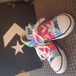 Converse girls size 10 tie dyed